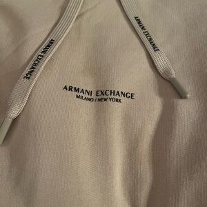Armani Exchange Beige Sweatshirt with Logo